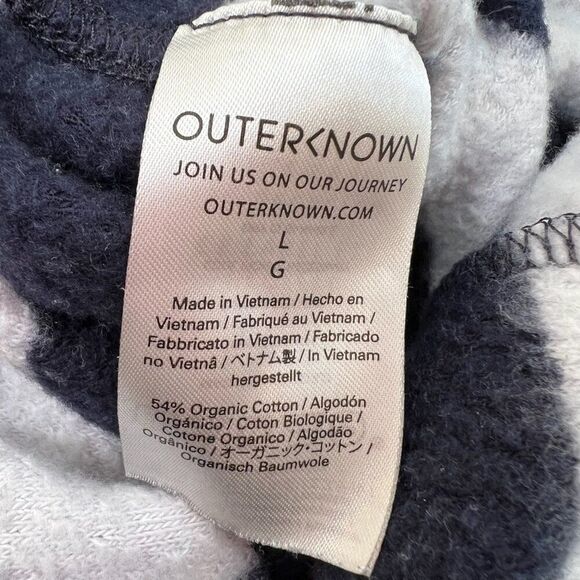 Outerknown Women's High Tide French Terry Striped Organic Cotton Shorts Size L - Picture 4 of 8